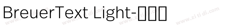 BreuerText Light字体转换